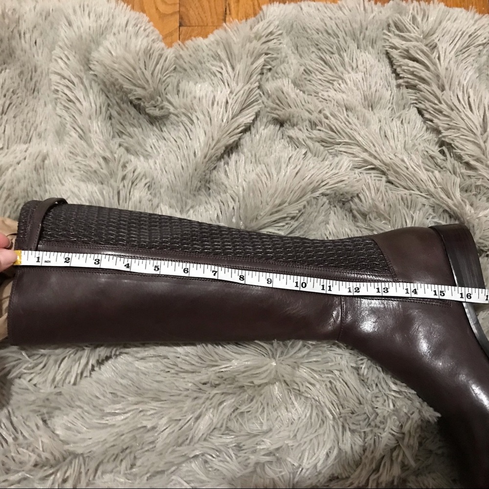 Cole Haan Simona Brown Leather Riding Boots - Picture 8 of 8